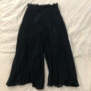 Zara Emerald Green Wide Leg Culottes